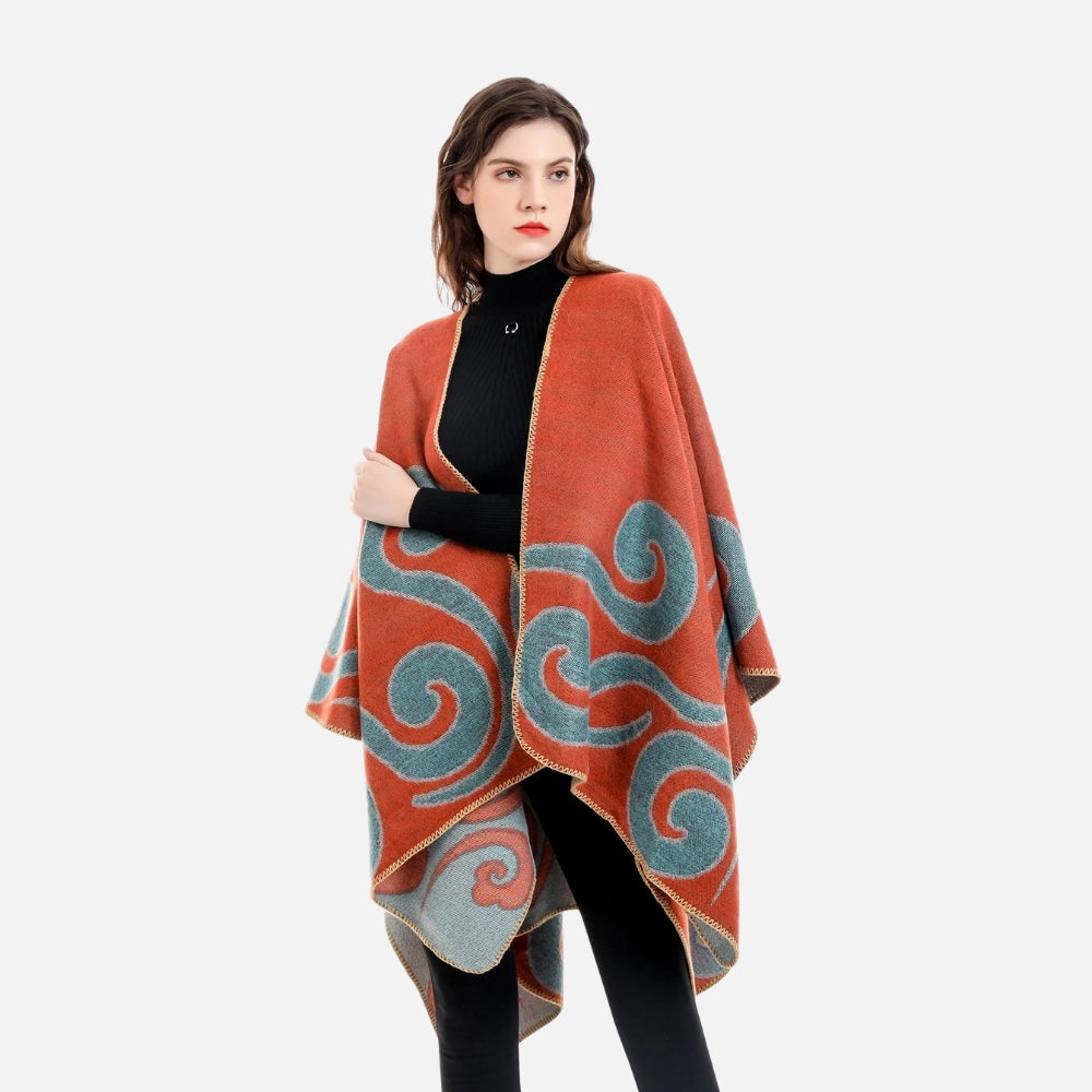 Cape Poncho Cachemire