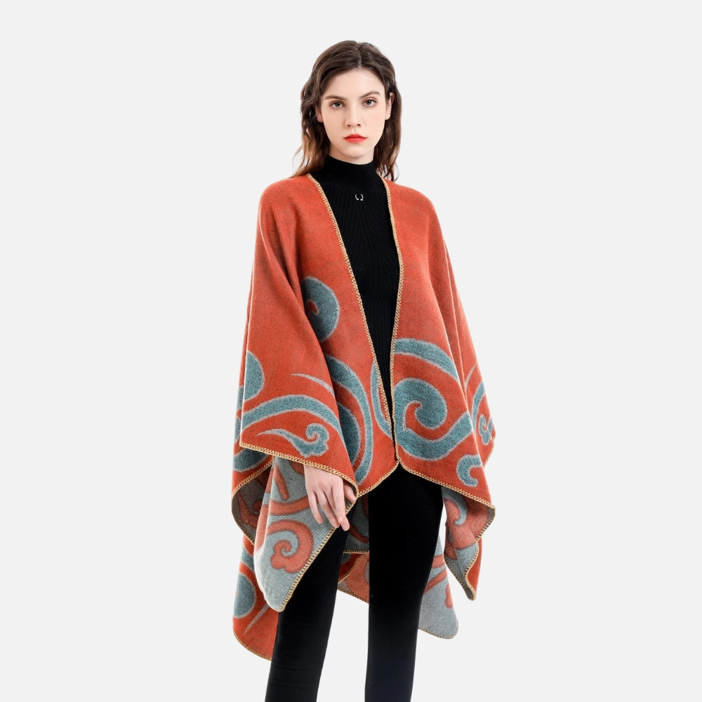 Cape Poncho Cachemire