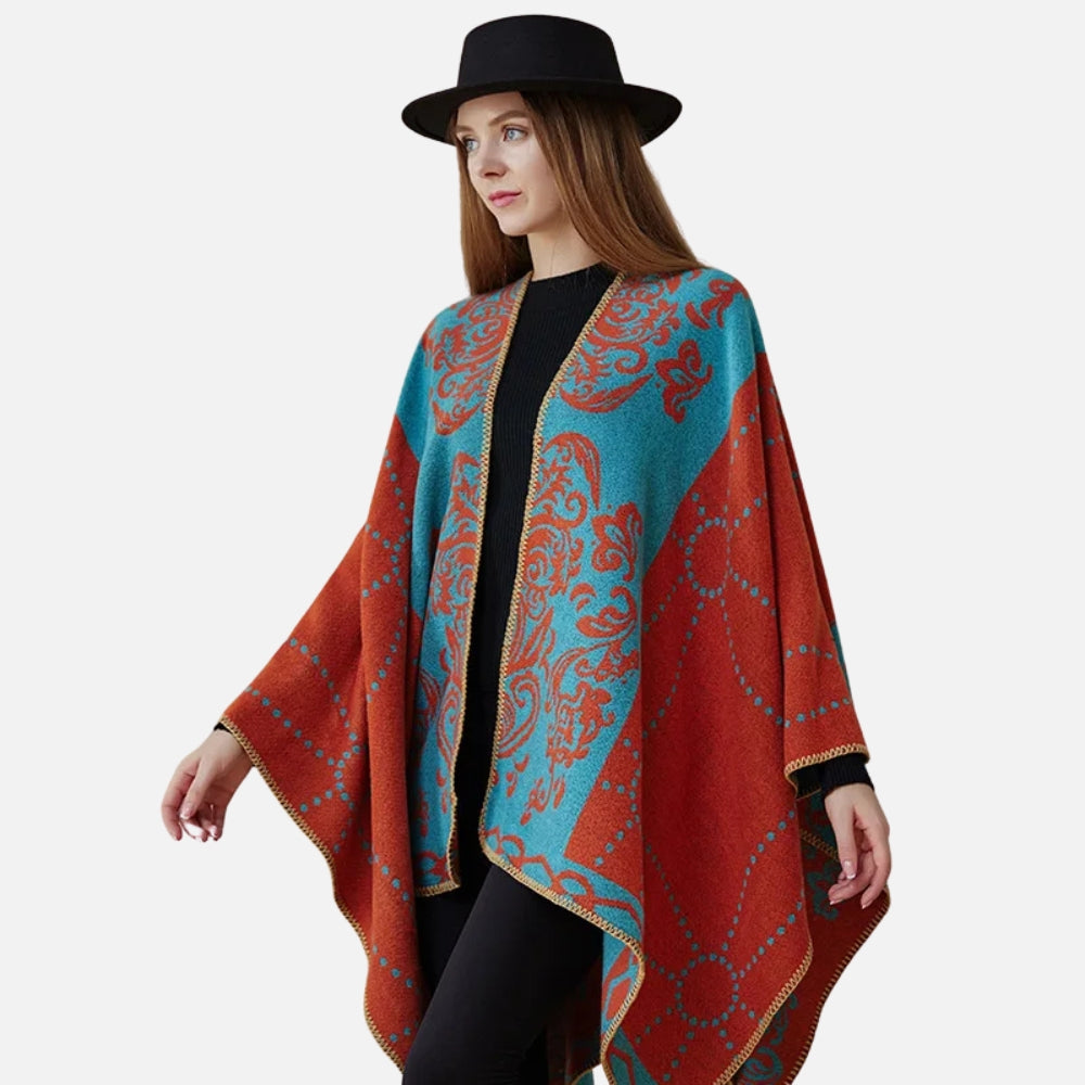 Cape Poncho Chaud Femme
