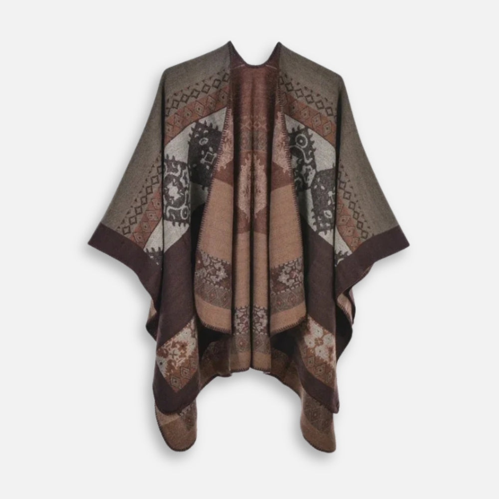 Cape Poncho Femme Ethnique