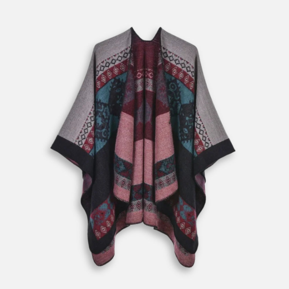 Cape Poncho Femme Ethnique