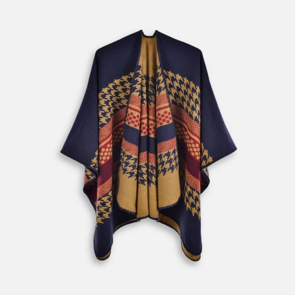 Cape Poncho Femme Motifs Péruvien