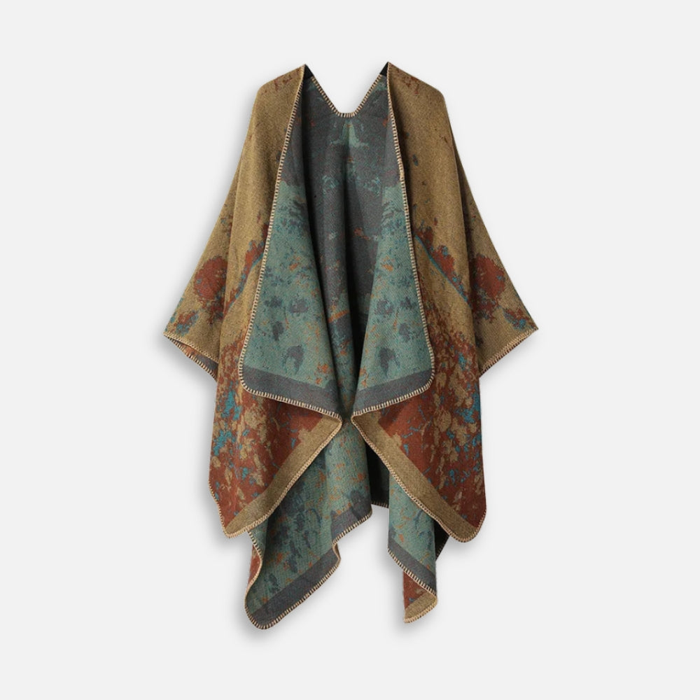 Cape Poncho Long Femme