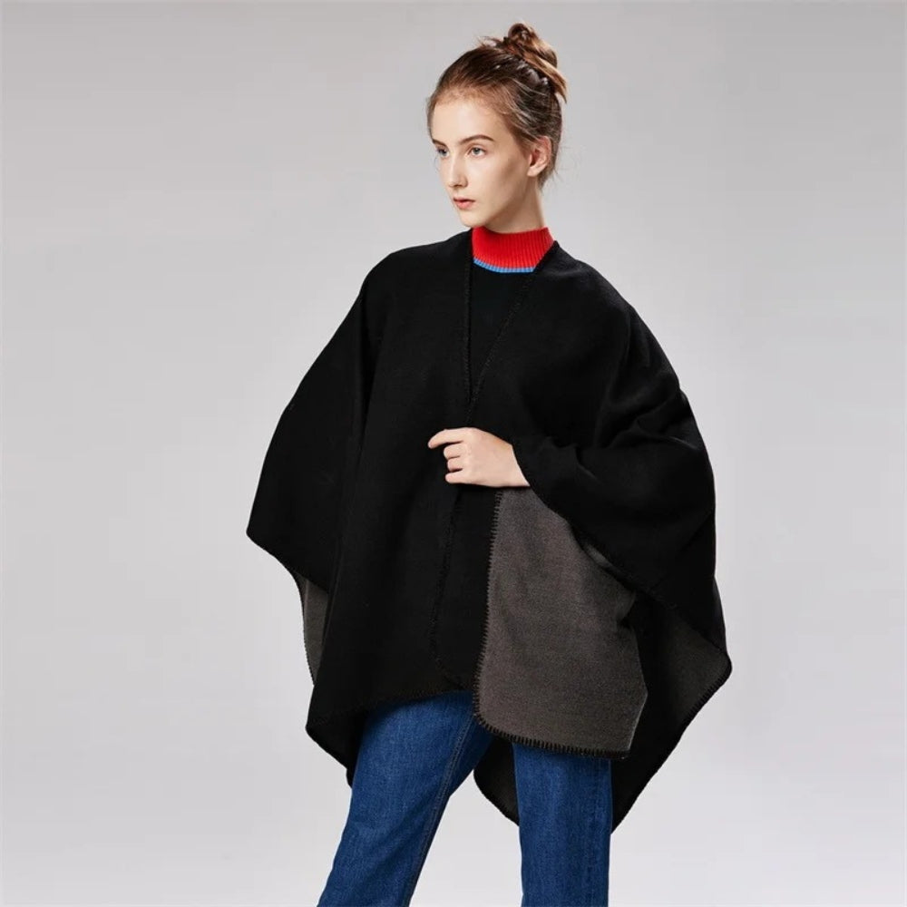 Cape Poncho Noir