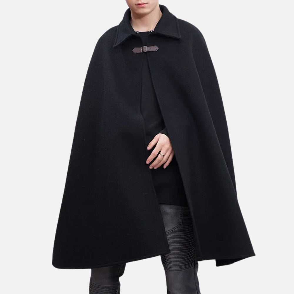 Cape Poncho Homme Noir