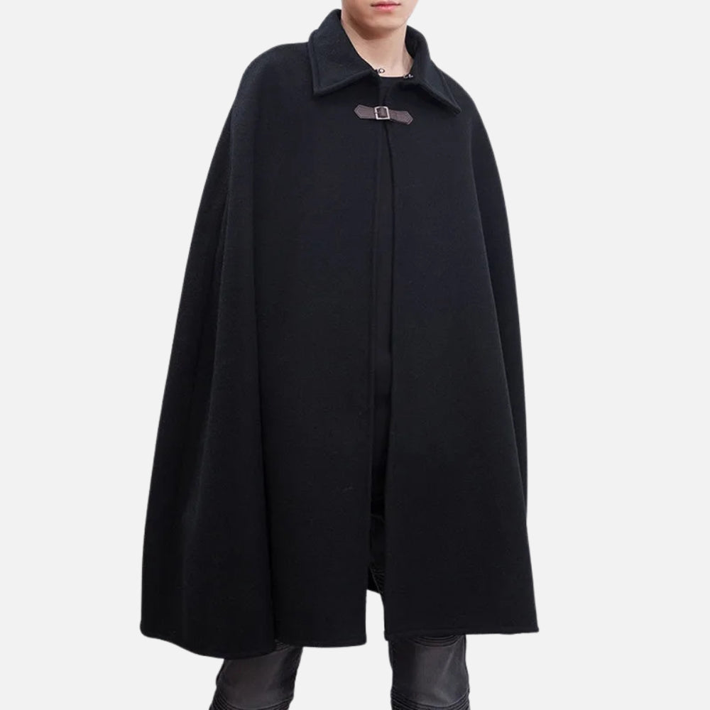 Cape Poncho Homme Noir