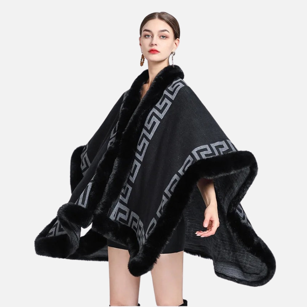 Manteau Poncho Femme Hiver