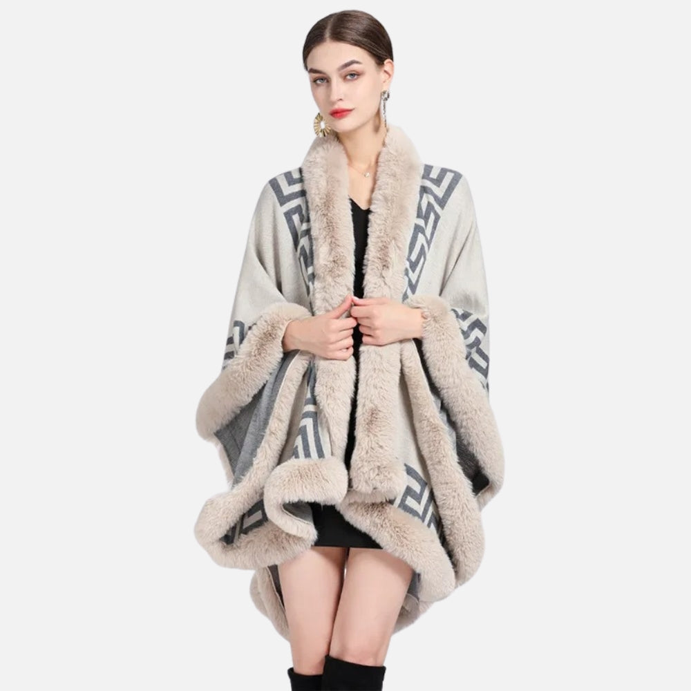 Manteau Poncho Femme Hiver