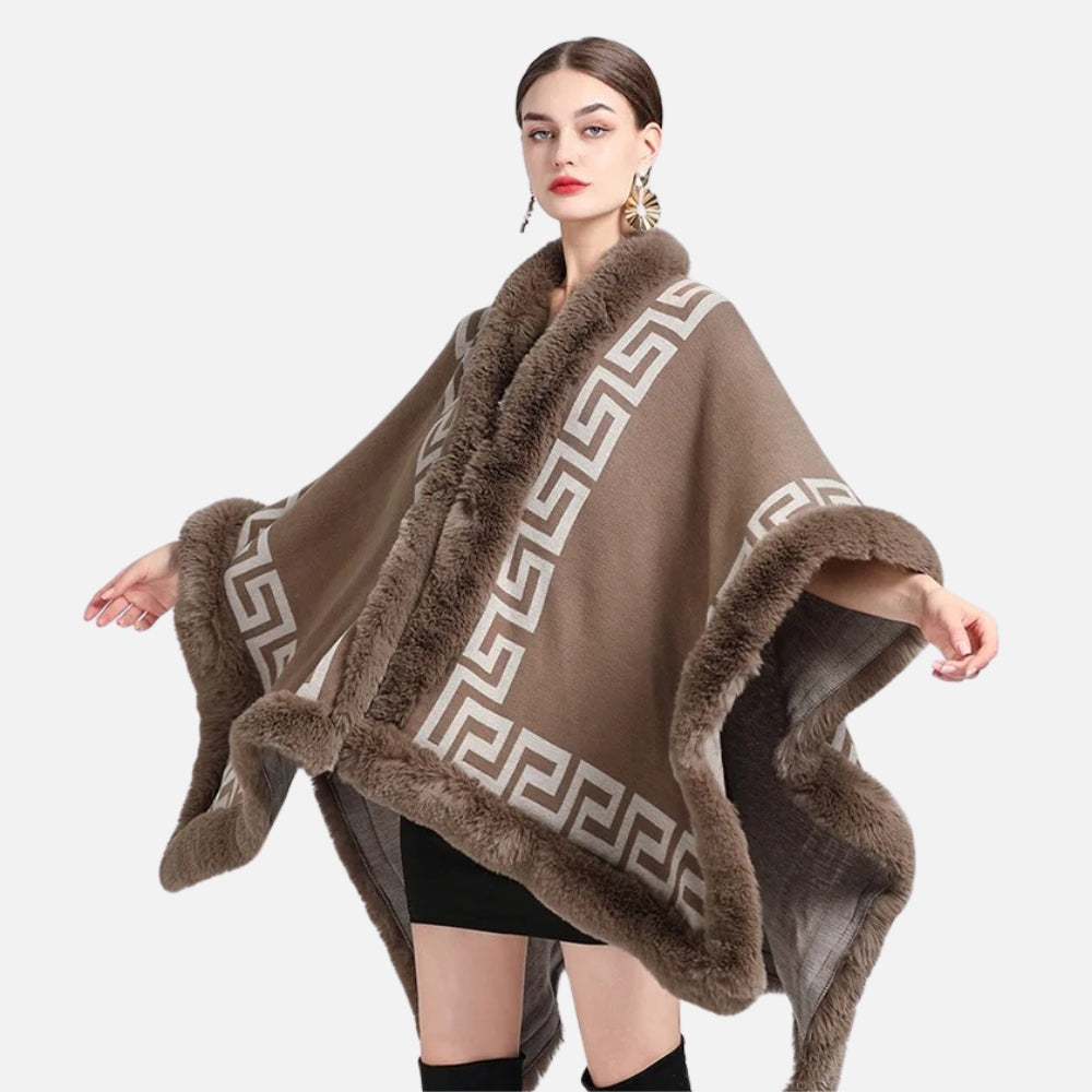 Manteau Poncho Femme Hiver