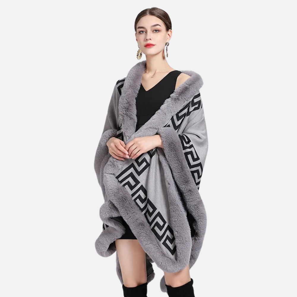 Manteau Poncho Femme Hiver