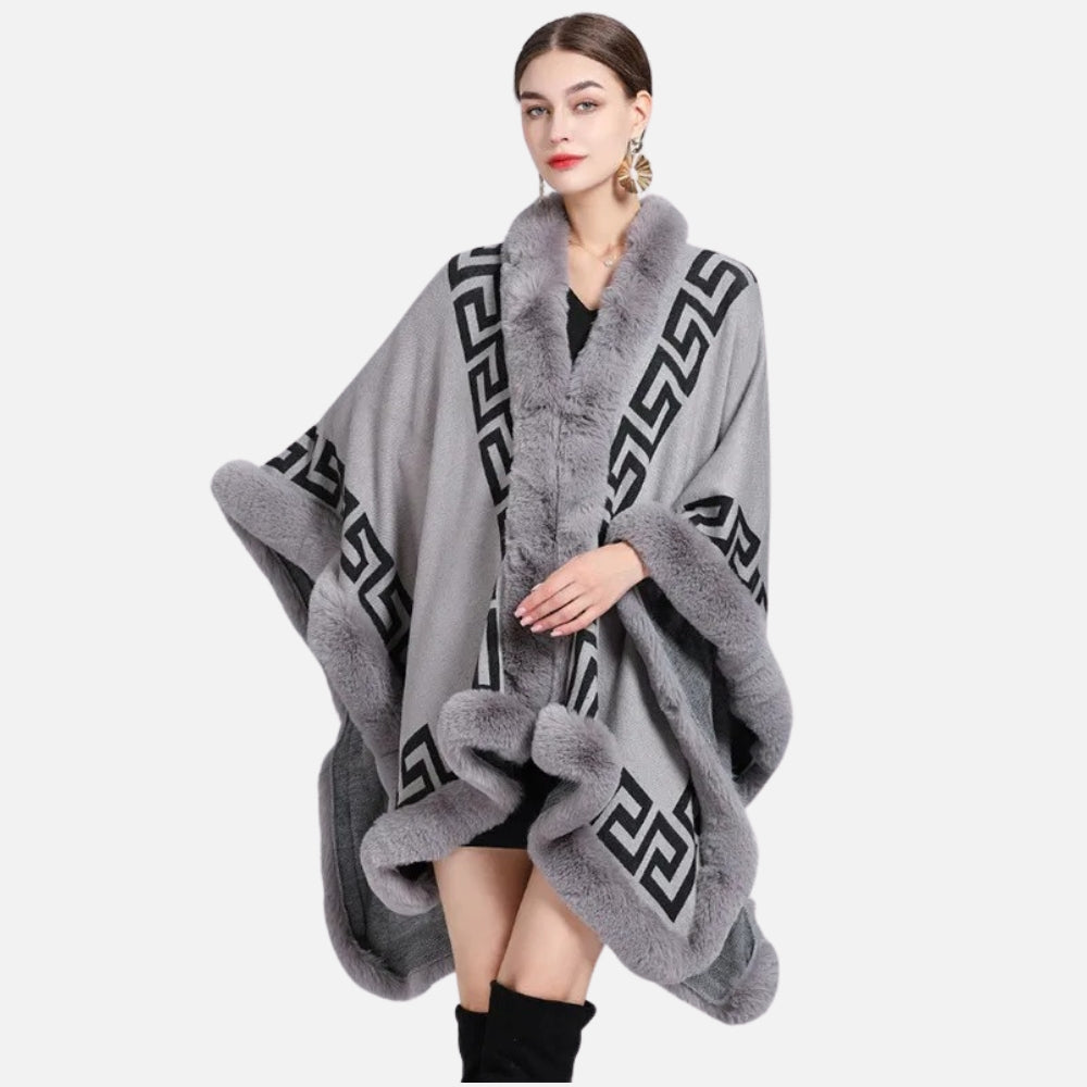 Manteau Poncho Femme Hiver