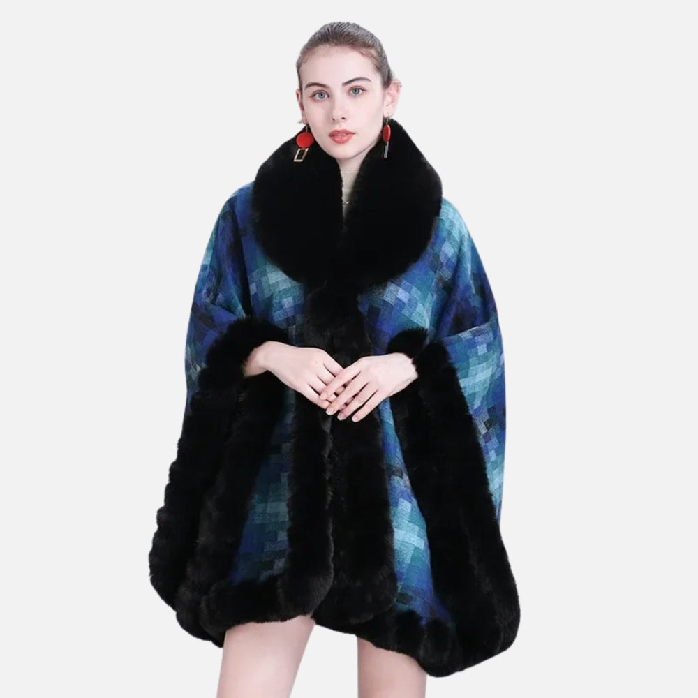 Manteau Poncho Fourrure