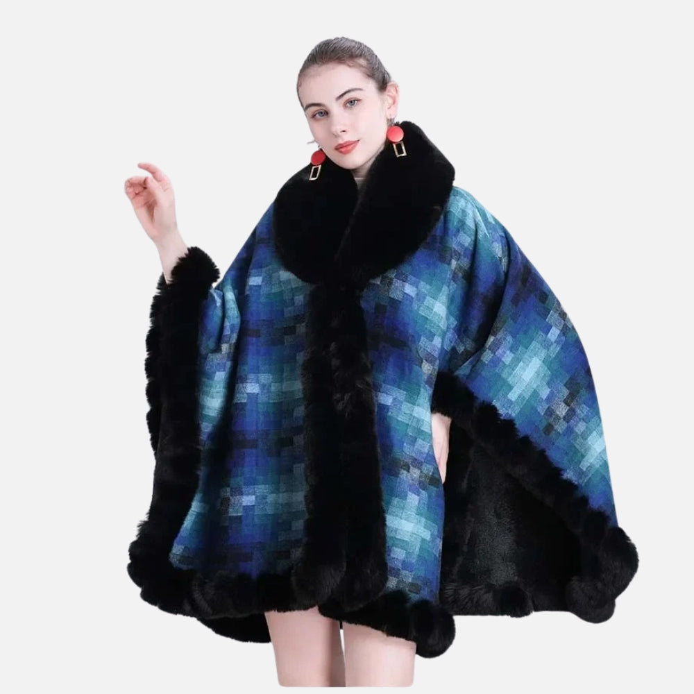 Manteau Poncho Fourrure