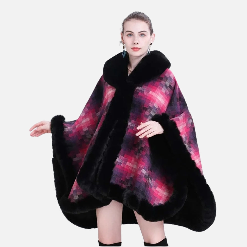 Manteau Poncho Fourrure