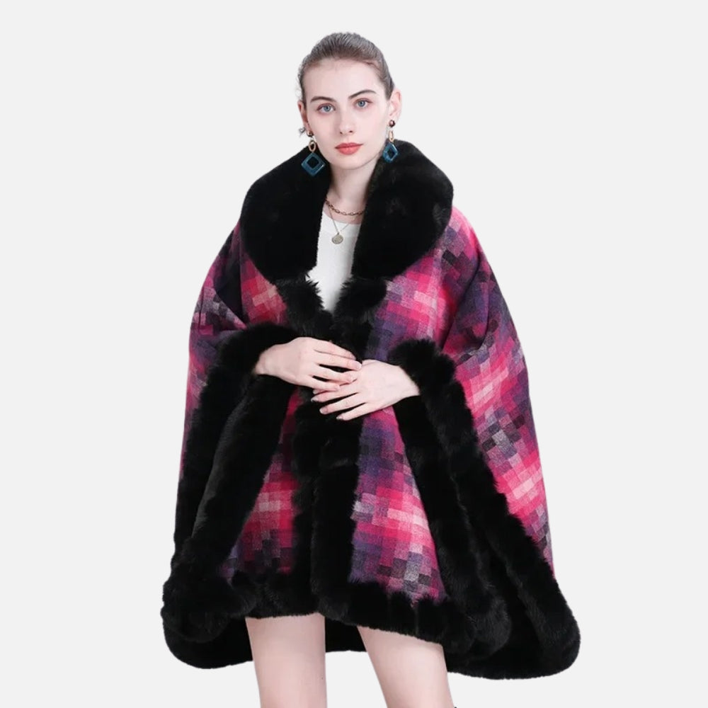 Manteau Poncho Fourrure