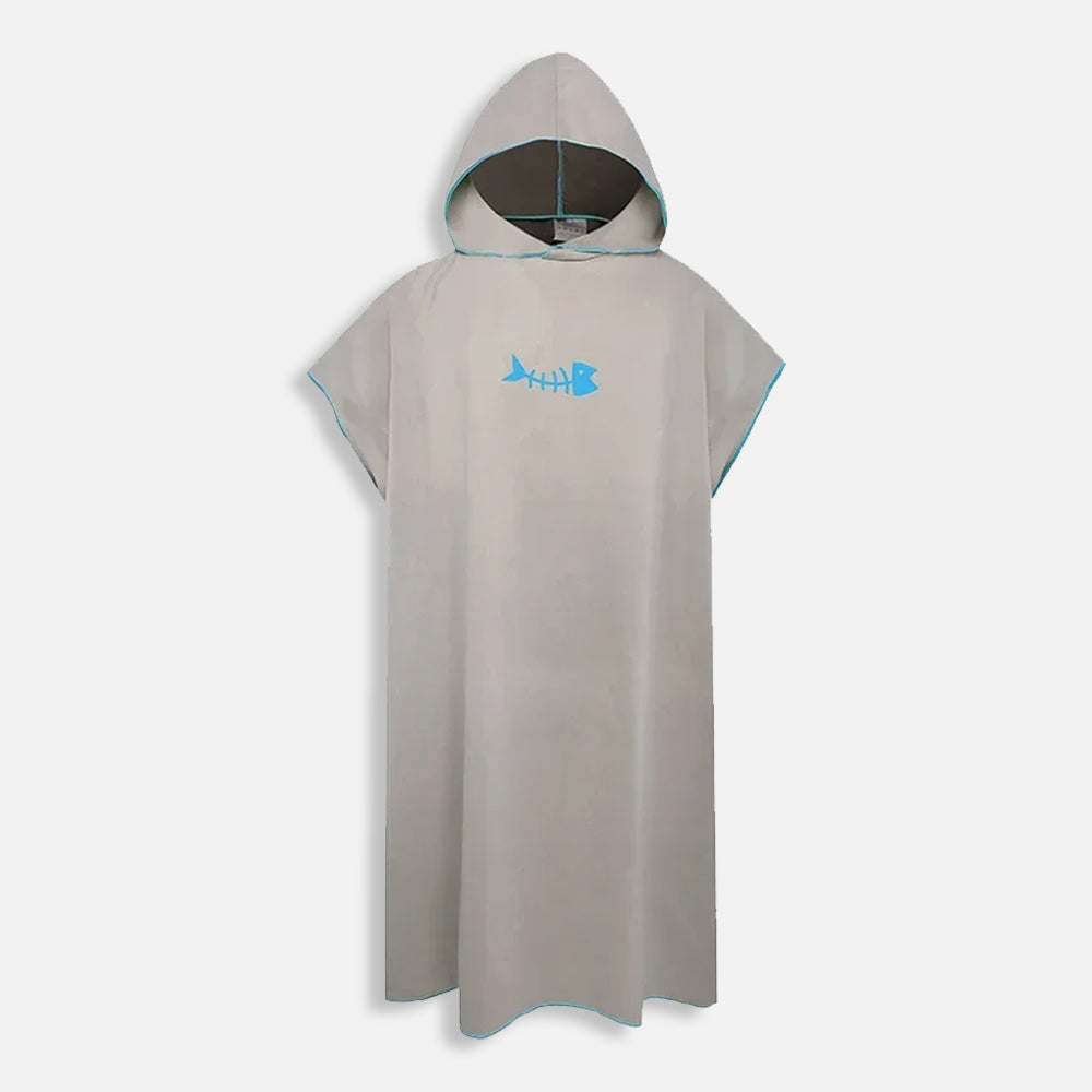 Poncho Microfibre Gris