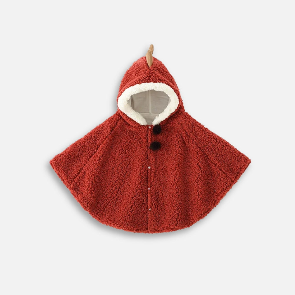 Poncho Chaud Bébé Dinosaure
