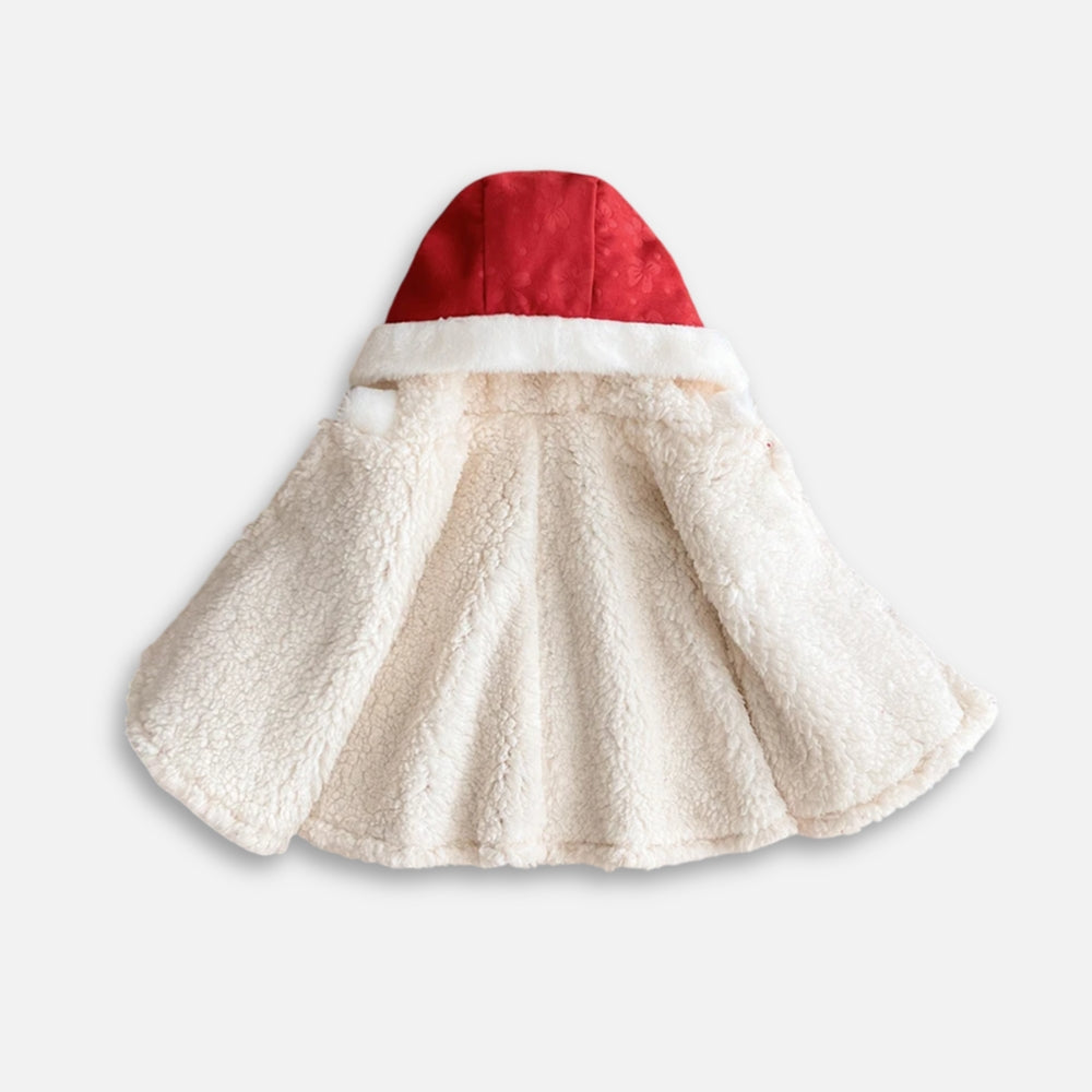 Poncho Chaud Bébé Rouge