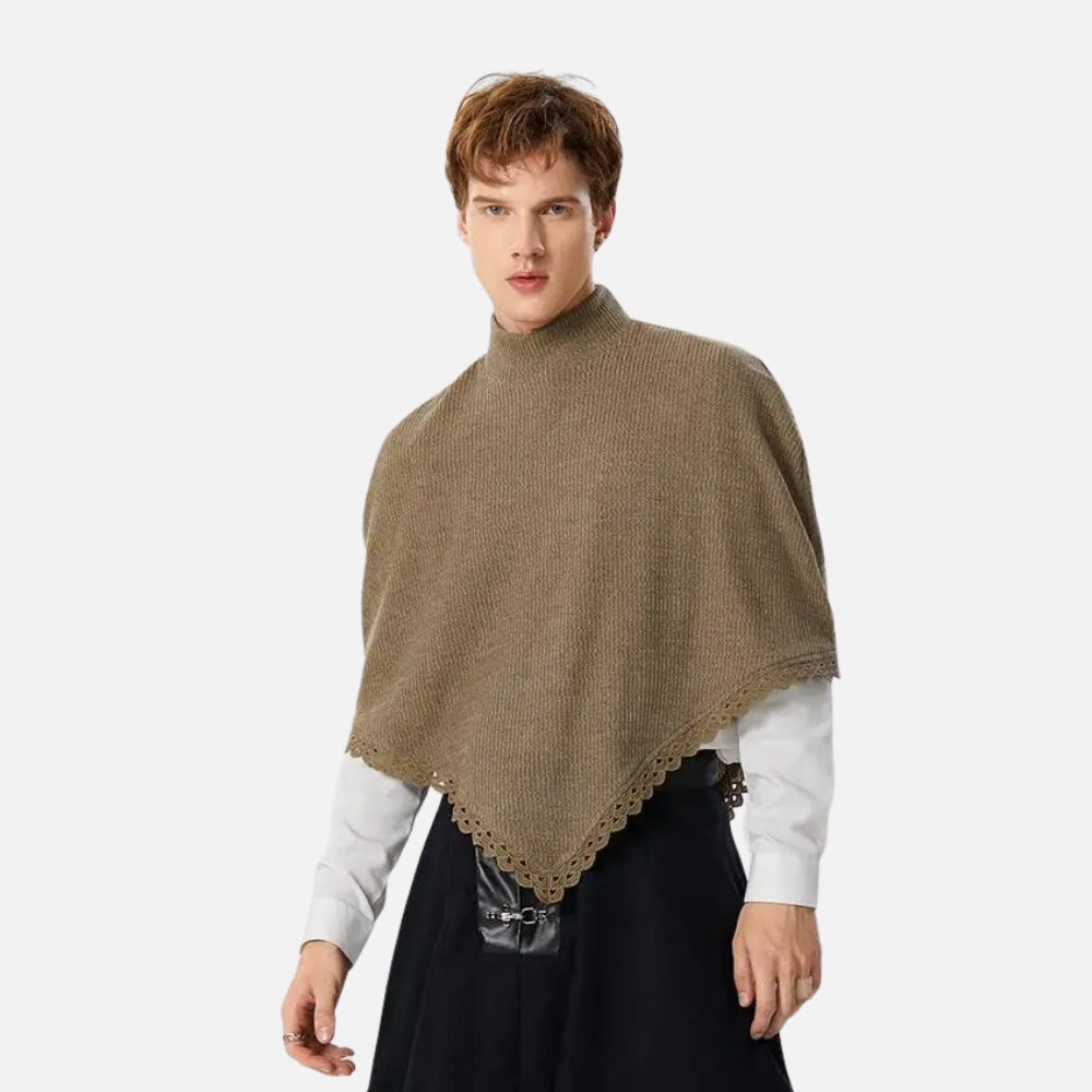 Poncho Court Homme