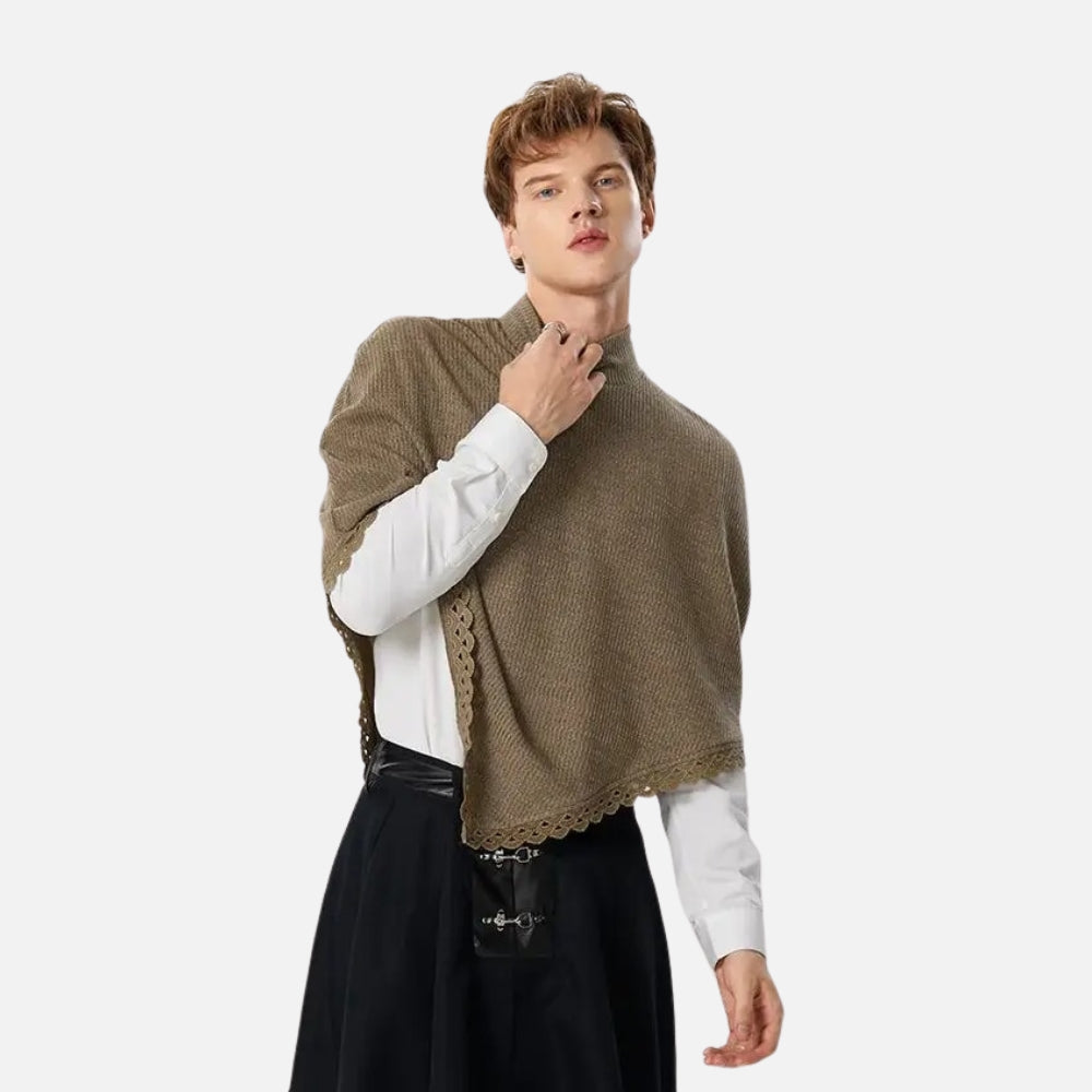 Poncho Court Homme