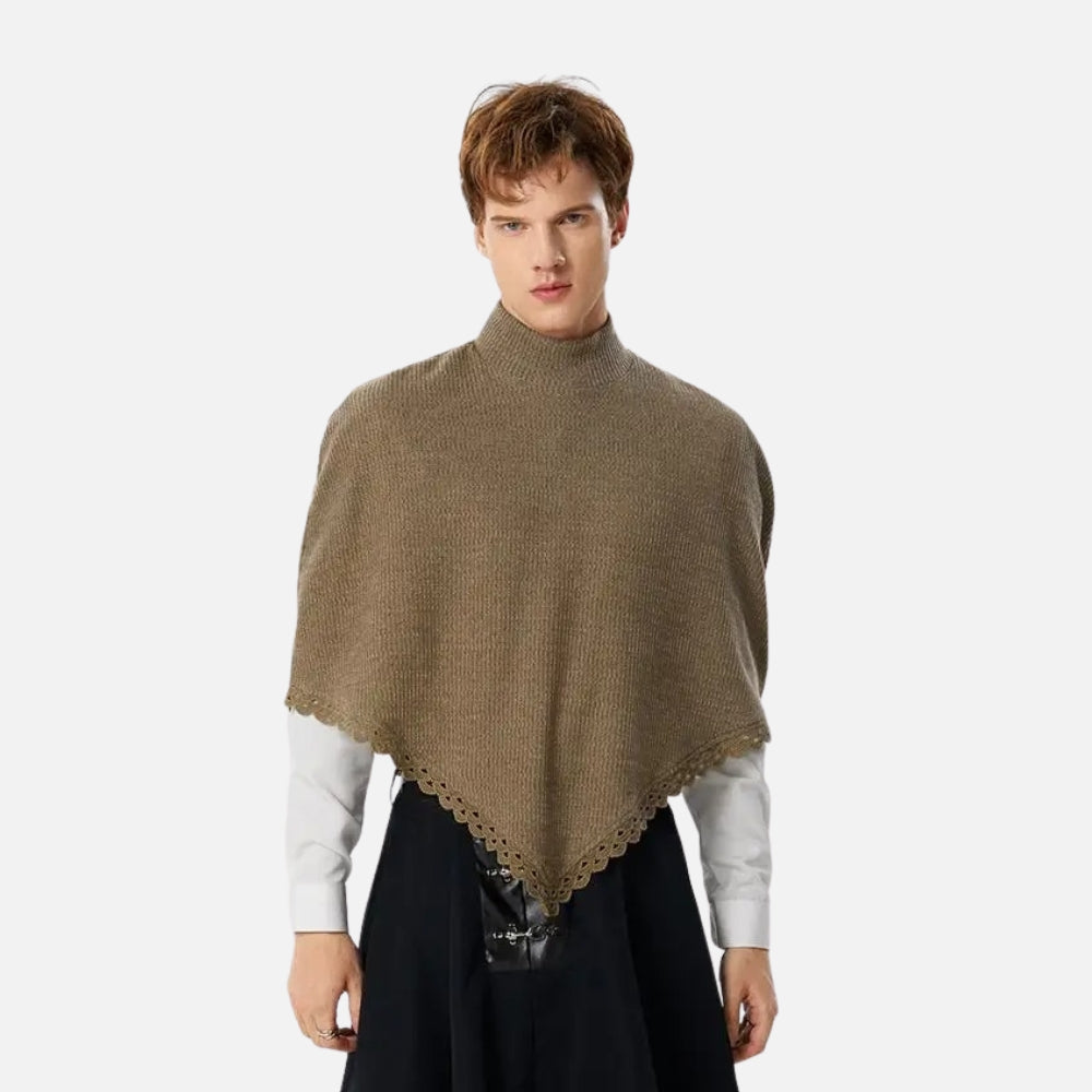 Poncho Court Homme