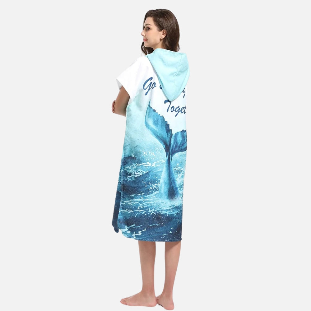 Poncho De Bain Baleine