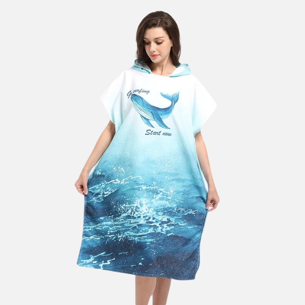 Poncho De Bain Baleine