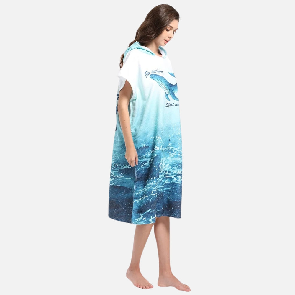 Poncho De Bain Baleine
