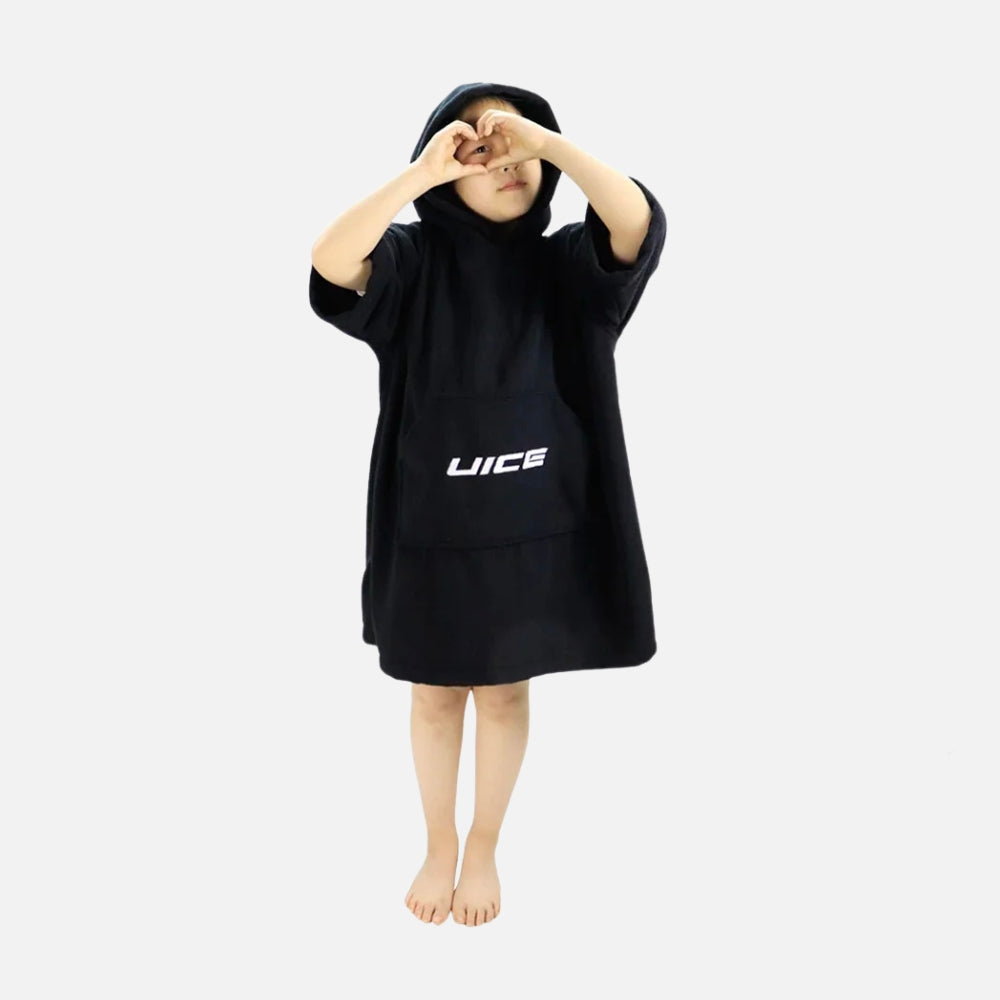 Poncho De Bain Enfant Noir