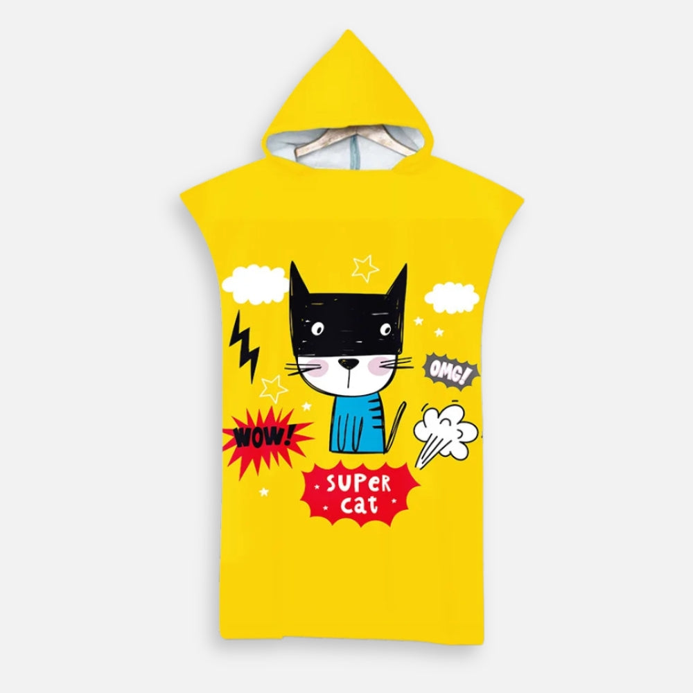 Poncho De Bain Enfant Super Cat