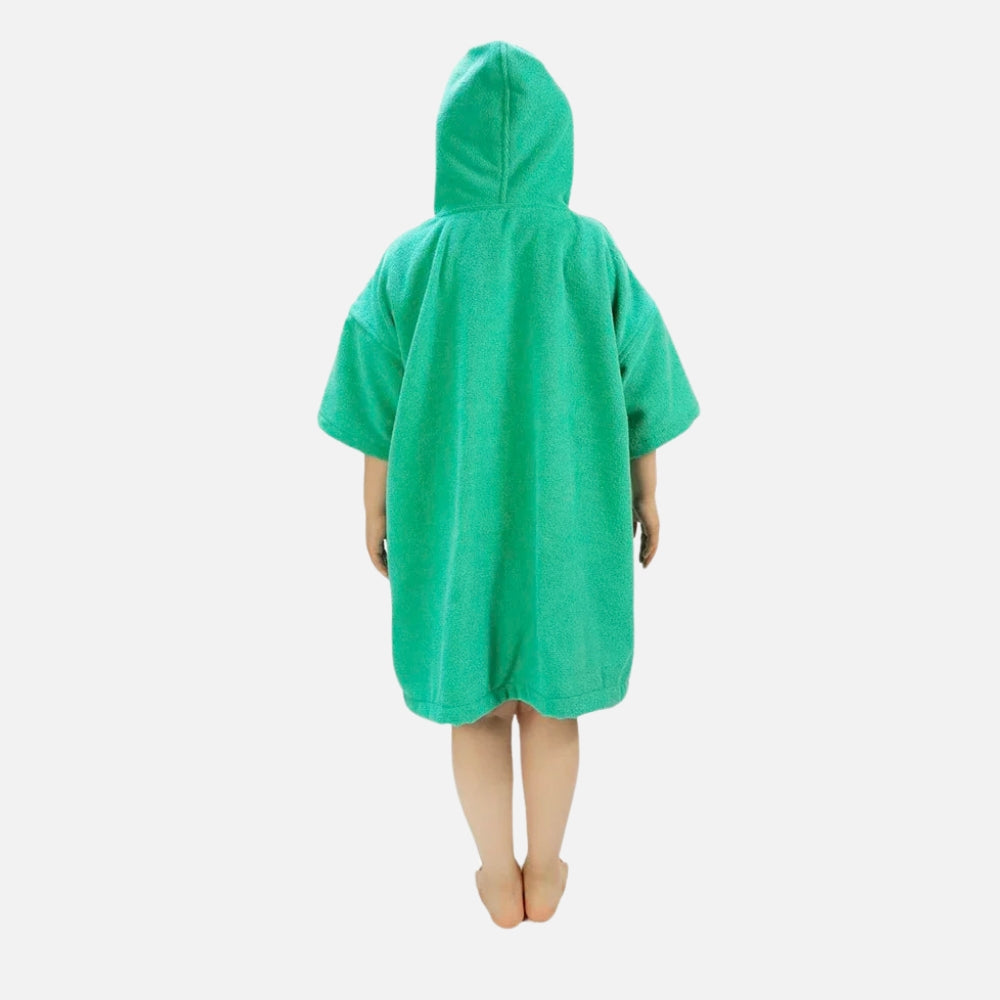 Poncho De Bain Enfant Vert
