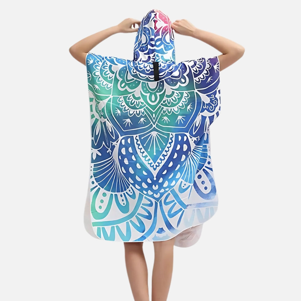 Poncho De Bain Motifs Méditation
