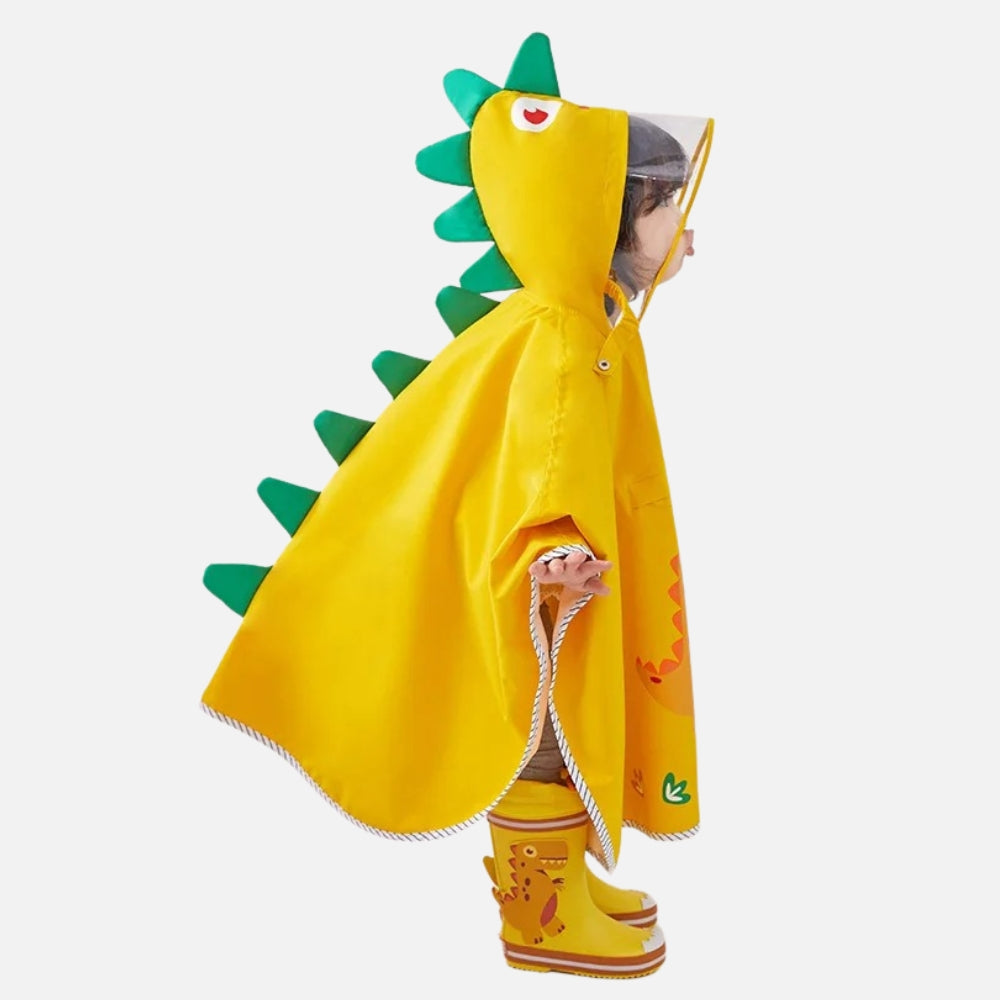Poncho De Pluie Dinosaure Jaune