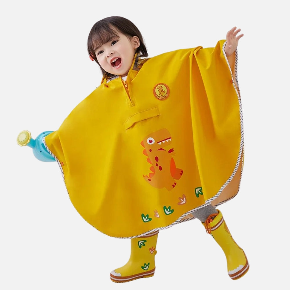 Poncho De Pluie Dinosaure Jaune