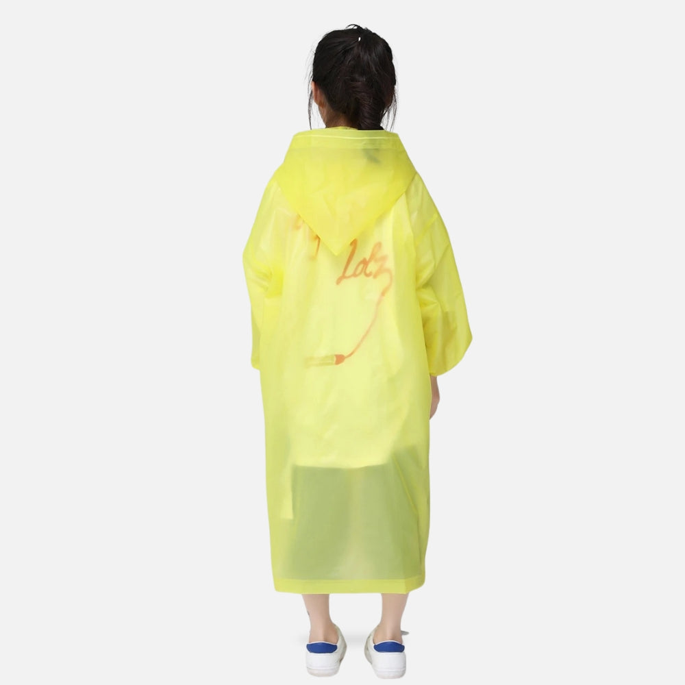 Poncho De Pluie Enfant Jaune