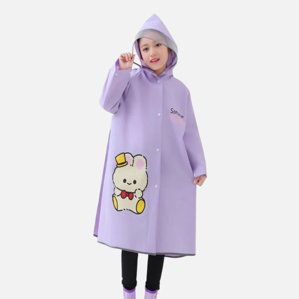 Poncho De Pluie Enfant Lapin