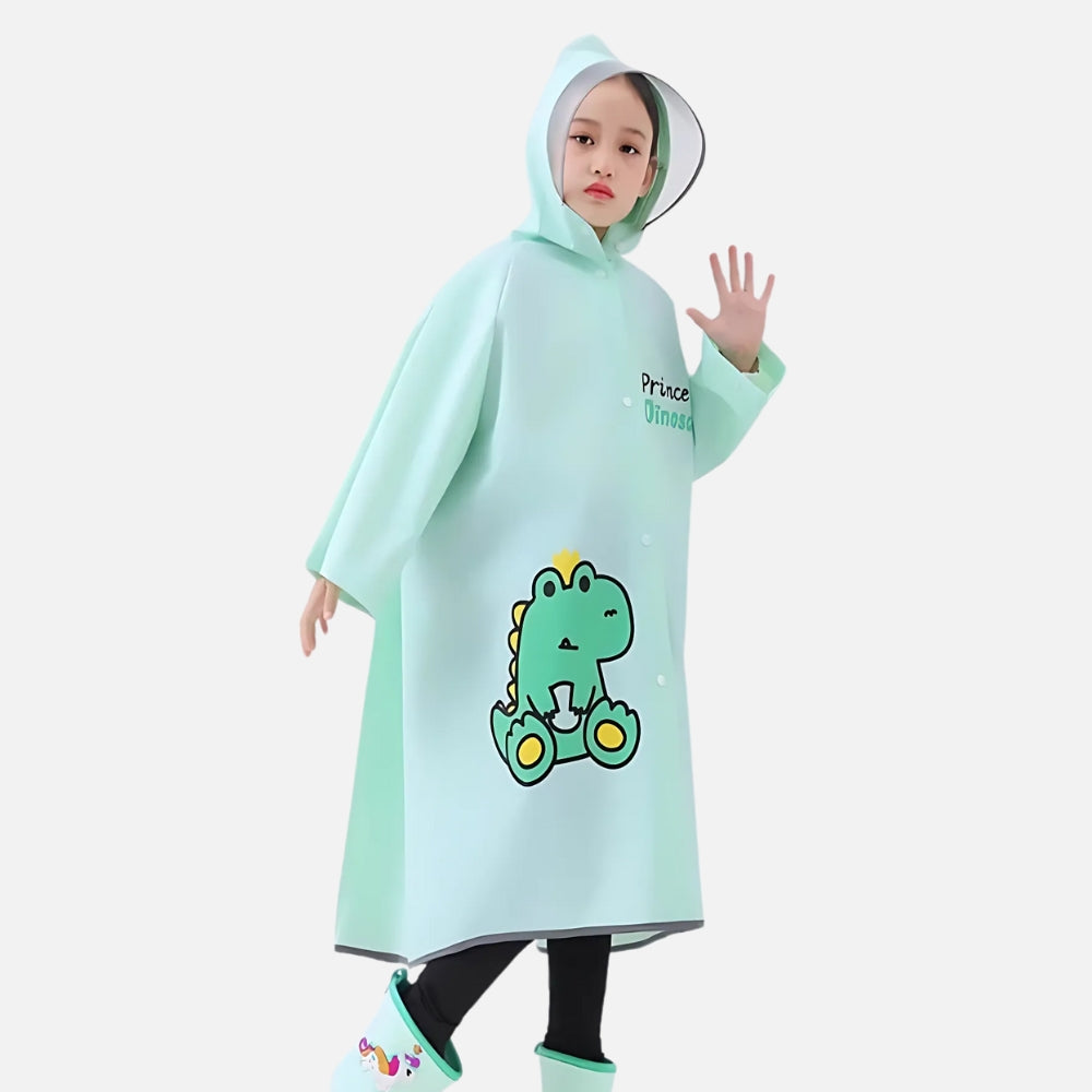 Poncho De Pluie Enfant Prince Dinosaure