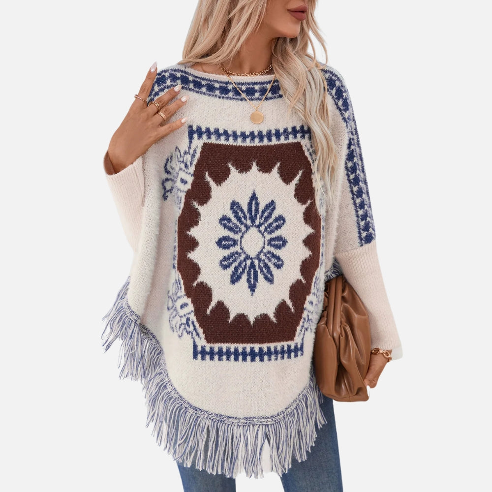 Poncho Ethnique Femme