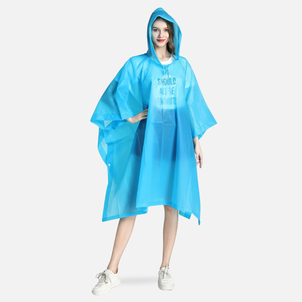 Poncho Imperméable Bleu