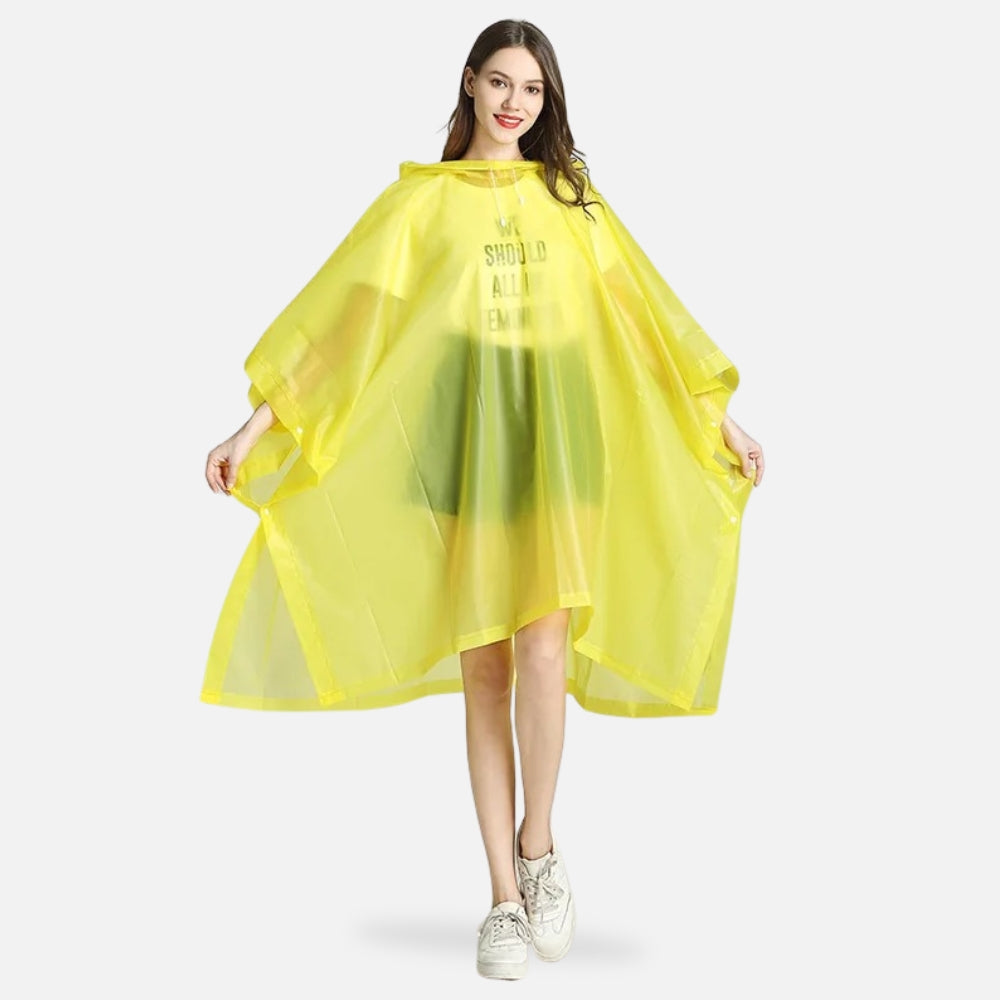 Poncho Imperméable Jaune
