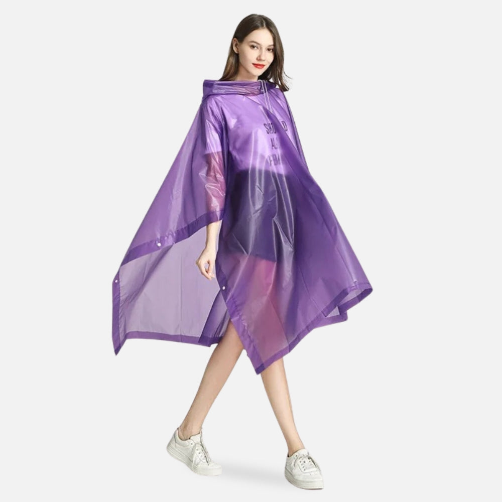 Poncho Imperméable Violet