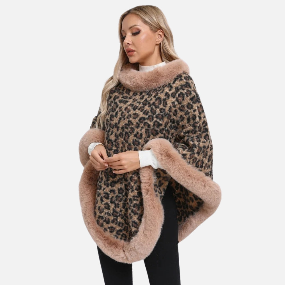 Poncho Leopard Femme