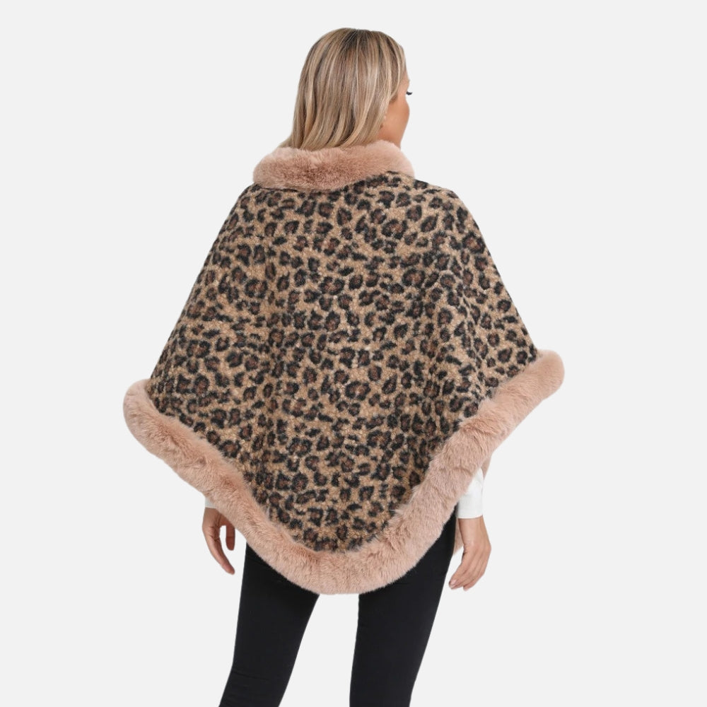 Poncho Leopard Femme