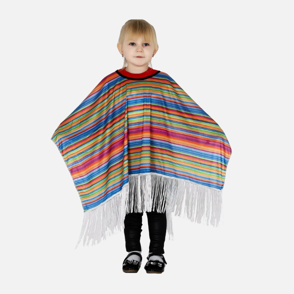 Poncho Mexicain Enfant Multicolore