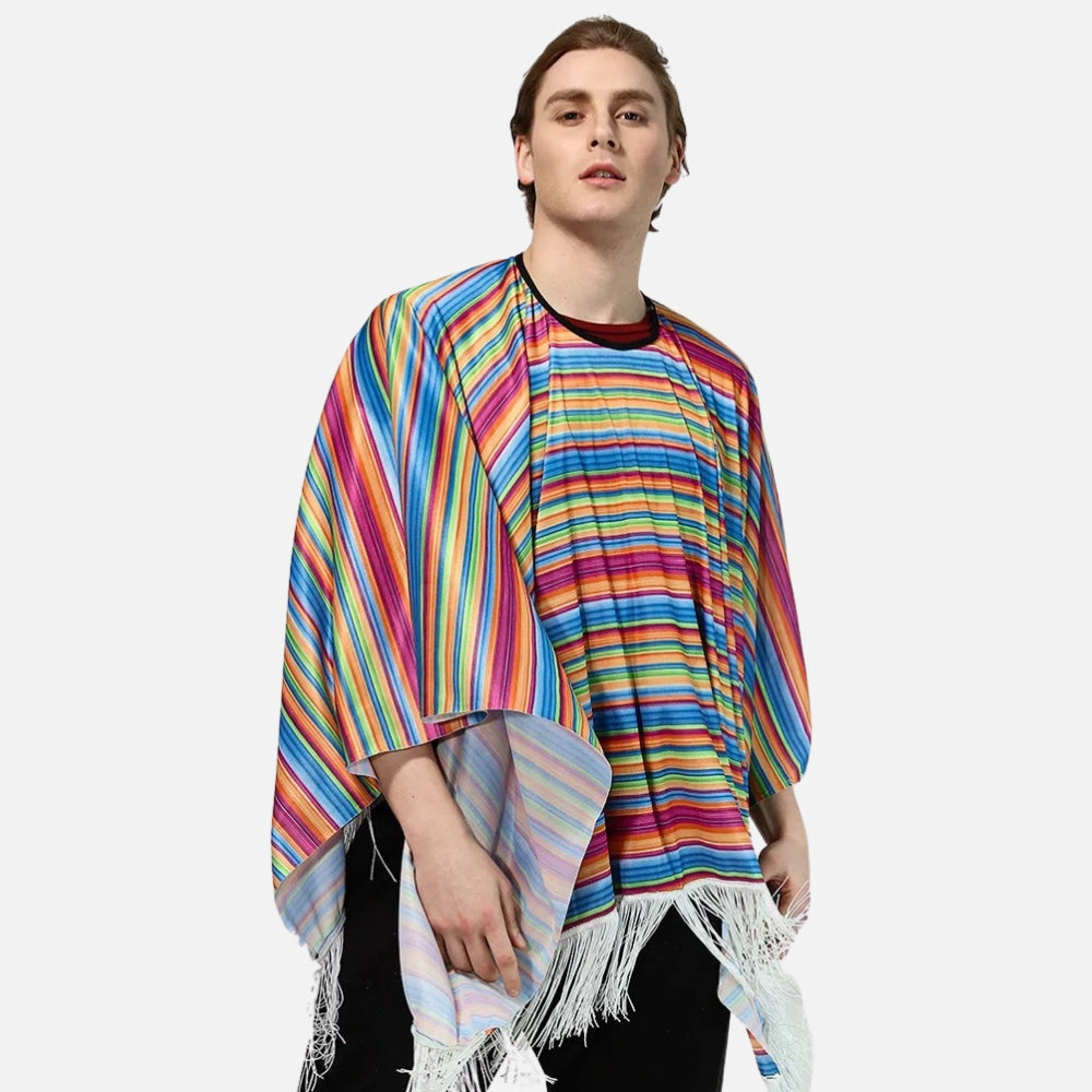 Poncho Mexicain Multicolore