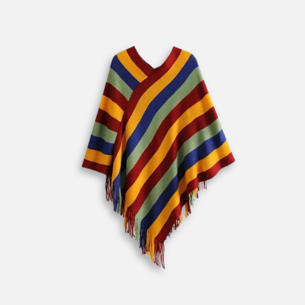 Poncho Mexicain à Rayures