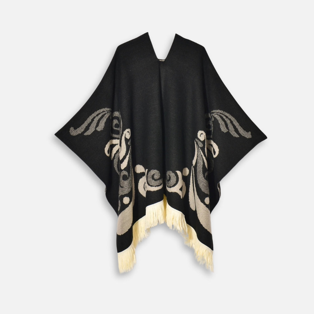 Poncho Péruvien Motifs Ailes
