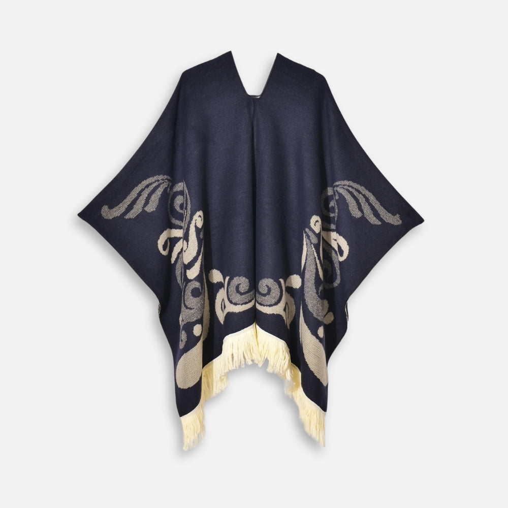 Poncho Péruvien Motifs Ailes