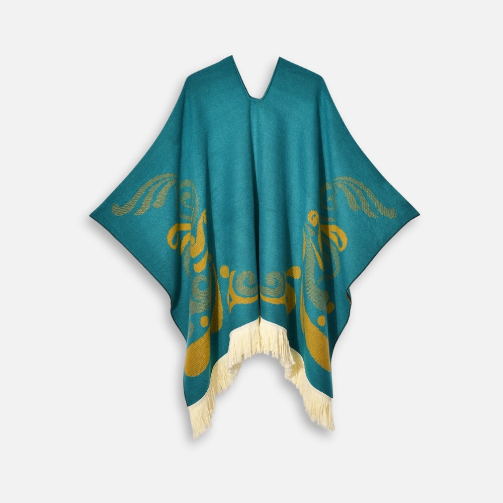 Poncho Péruvien Motifs Ailes