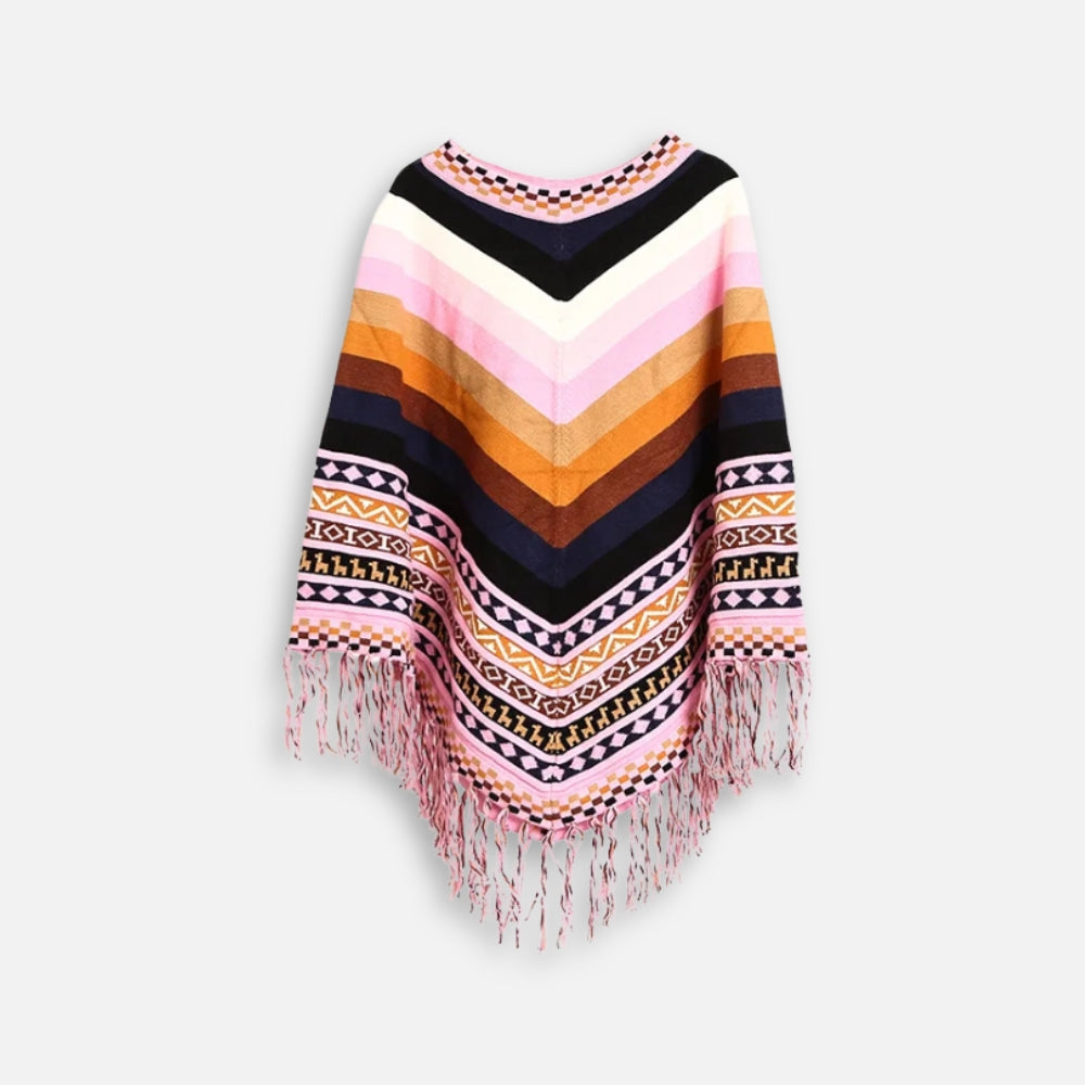 Poncho Péruvien à Franges